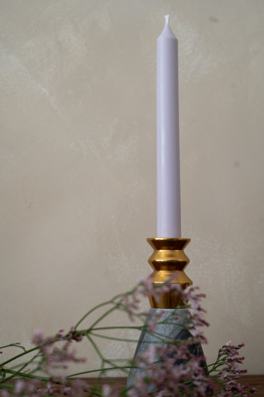 Castiçal Stone Gold