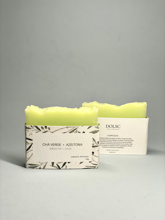 Sabonete Artesanal  Chá Verde + Azeitona